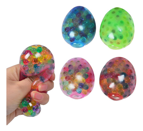 Peluche Antiestrés Con Forma De Bola De Huevos, 4 Unidades,