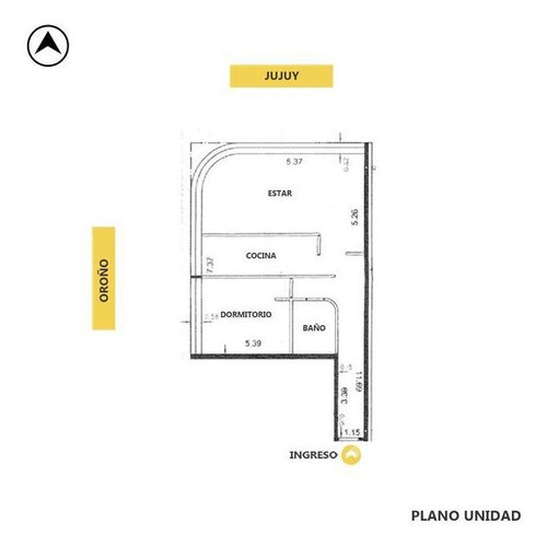 Imagen 15 de 16 de Departamento 1 Dormitorio En Venta - Rosario