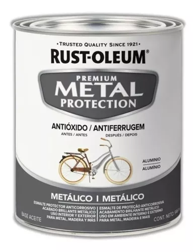 Pintura Esmalte Antioxido Aluminio Metalico Rust Oleum 946ml