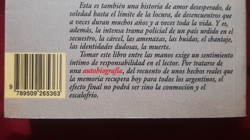 Perón, Mi Padre. Lucia Virginia Perón Ed. De La Urraca 1993 (Usado)