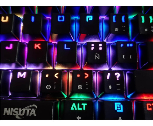 Teclado Mecanico Gamer Rgb De 61 Teclas Anti Ghosting Nisuta