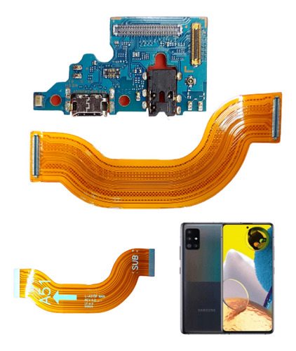 Placa De Carga + Flex Main Interconexión Para Samsung A51