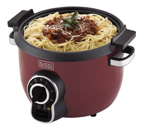 Panela Elétrica 700w 3 Em 1 Vermelha 1,8l Blackdecker P700v