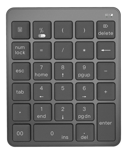 Teclado Numérico Inalámbrico Portátil Bluetooth 28 Teclas