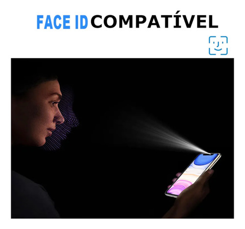 Película 3d Privacidade iPhone 7 8 X Xr 11 12 13 14 Pro Max