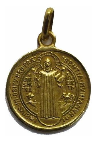 Medalla Escapulario 18k San Benito #362 Bautizó Comunión