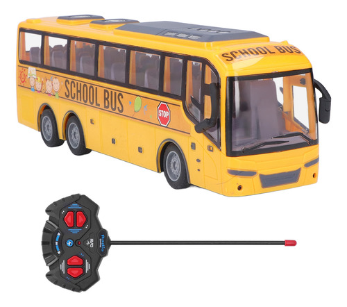 Autobús Teledirigido Para Niños Con Led Simulado, Escuela Rc
