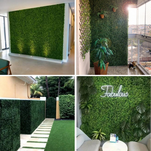 Muro Inglês Jardim Vertical Artificial 2m X 1m E-planetatech
