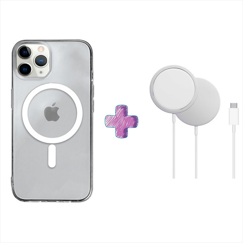 Kit Funda Magsafe Para iPhone Y Cargador Magsafe Para iPhone