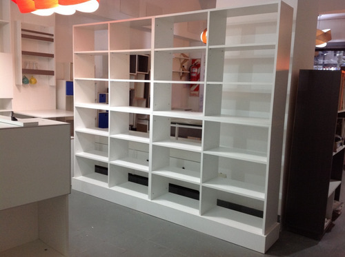 Imagen 4 de 8 de Biblioteca Divisor De Ambientes Blanco | Madercom 4m