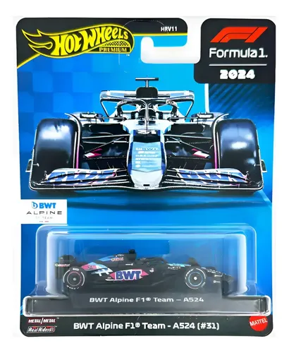 Hot Wheels Formula 1 F1 Team Premium 2024 - Coleção Cor Bwt Alpine