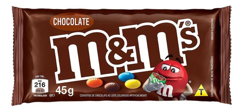 M&ms Chocolate Ao Leite Individual Mars 45g