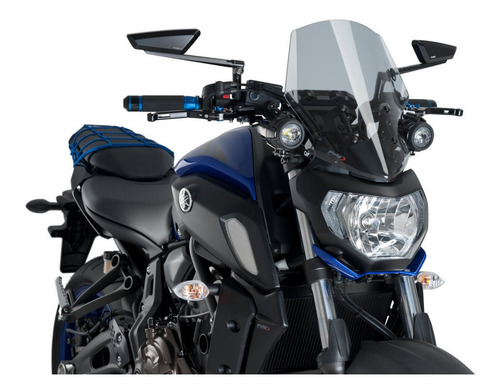 Imagem 2 de 3 de Bolha Puig Touring Yamaha Mt-07 2019/2021 Fumê Claro 9667h