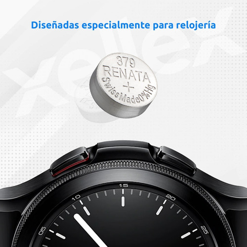 Imagen 3 de 8 de 10 X Pilas Renata 379 Sr521sw Original Suiza Blister Cerrado
