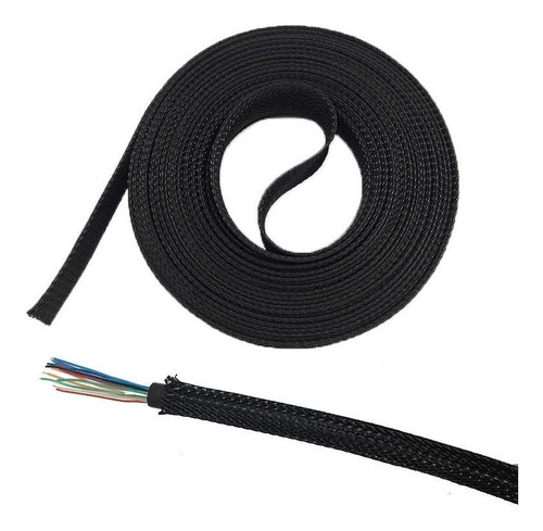 Imagen 1 de 1 de Nylon Malla Cubre Cables 10mm X5metros