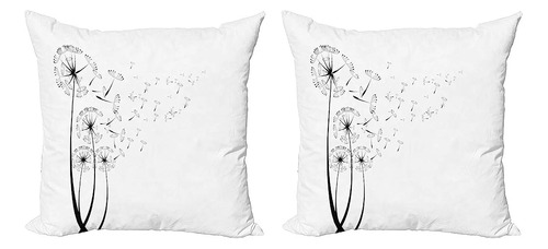 Ambesonne Dandelion Throw Pillow Cushion Cover Pack De 2, Di
