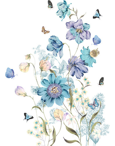 Hermosas Pegatinas De Pared Con Fondo De Flores