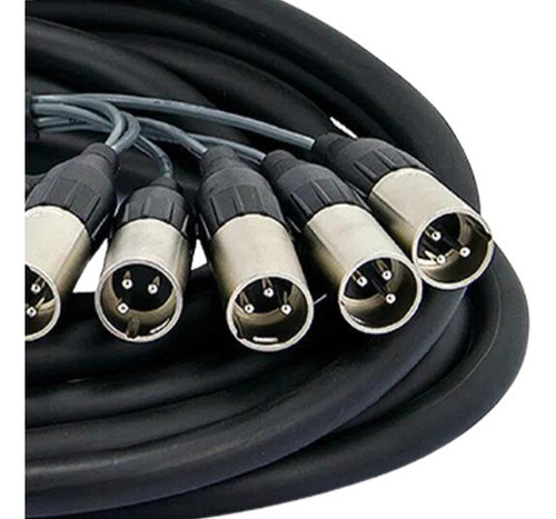 Multicabos Com Conectores Xlr 6 Vias - Santo Ângelo 45 Mts