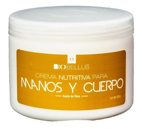 Crema De Oliva Para Manos Y Cuerpo - Biobellus 500g