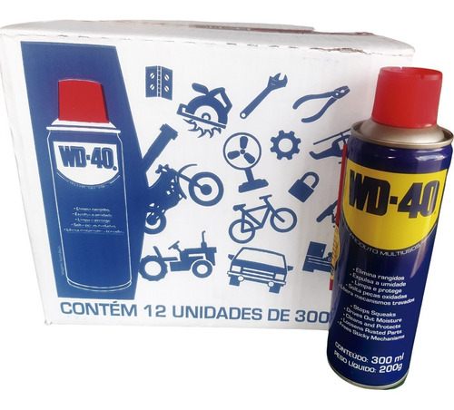 Caixa Com 12 Desengripantes Spray Wd40 - Theron 300ml-200g