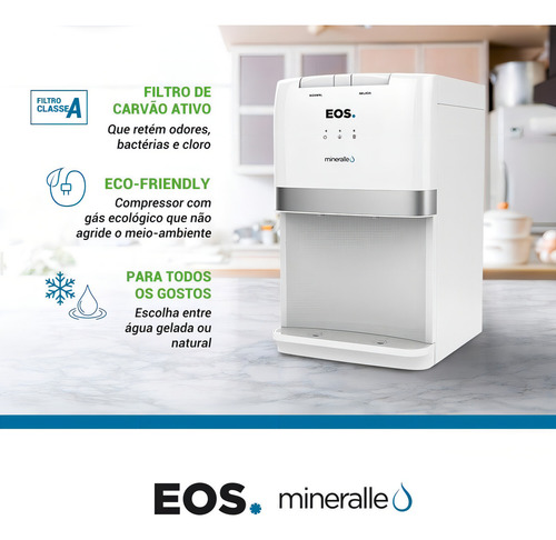 Purificador De Água Eos Mineralle Branco Epc02b