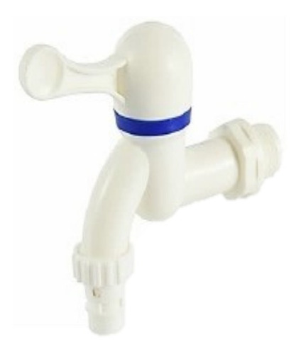 Llave De Paso Plastica Conexion 1/2 A Manguera 3/8 Plastico