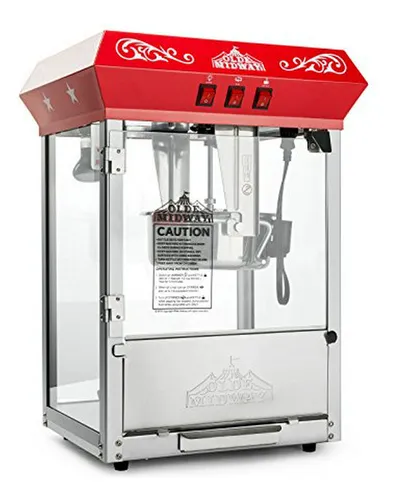 Olde Midway Bar Style Popcorn Machine Maker Popper Con Hervi