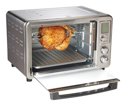 Imagen 2 de 4 de Horno de mesa eléctrico Hamilton Beach Sure-Crisp 31193 plateado 120V