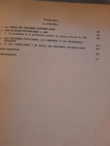 E.gallo R. Cortés Conde / La República Conservadora