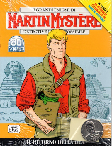 Martin Mystère Nº 374 - Com Moeda - Italiano - Bonellihq