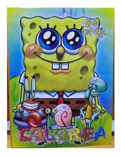 Bob Esponja Patricio Paq 10 Libros Colorear Iluminar Nickjr