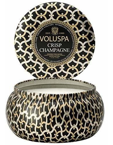 Vela Metálica Voluspa Champagne - 2 Mechas