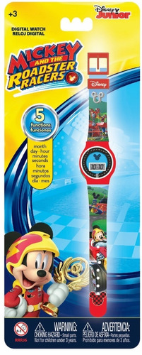 Reloj Digital Mickey Roadster Racers Jugueteria El Pehuen