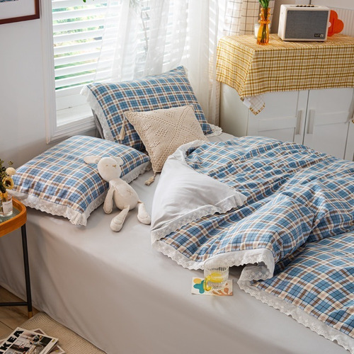 Juego Ropa De Cama Sabanas +funda De Plumon King Kk3