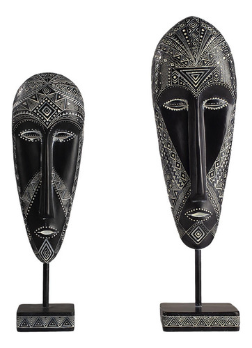 Escultura De Máscara Africana Máscara Tribal Tradicional 12