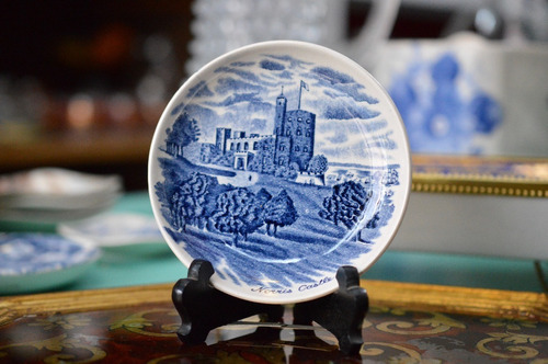 Platito Auxiliar Johnson Bros Old Britain Castles Blue C1950