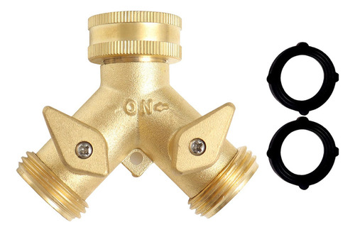 Divisor De Manguera De Jardín, Conector De Cobre Premium