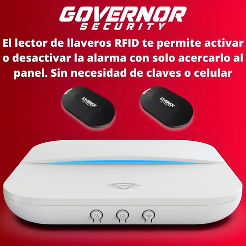 Panel De Alarma Governor Gv-safe300 Kit Nº6 Blanco Wifi Gsm