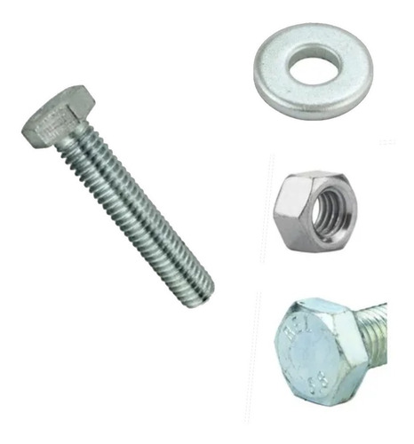 Parafuso M8x80mm Com Porca E Arruela 10