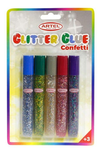 Bl. Glitter Glue Artel Confetti 5tb 13