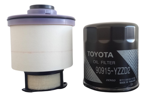 Kit Filtro Aceite + Combustible Toyota Hilux Sw4 2016 A 2024