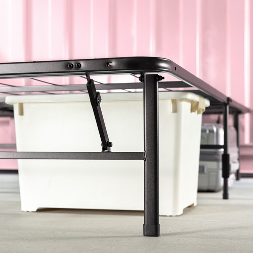 Imagen 4 de 9 de Base De Cama Europea Zinus 1.5 Plazas Long 105x200x36cm