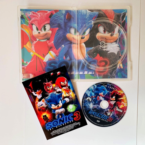 Dvd Sonic O Filme 2020 Sonic 2 2022 Sonic 3 2024 Dub E Leg