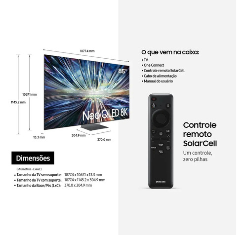 Samsung Ai Big Tv 85 Neo Qled 8k 85qn900d 2024