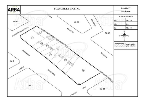 Plancheta Catastral Consulta Arba Catastro Planos Agrimensor