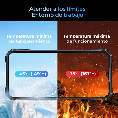 Oukitel Oukitel Telefonos Celulares Wp36 Dual Sim 16gb+128gb/1tb Rom 10600 Mah 128db Loudspeaker 6.52in Hd+ Smartphone Nfc/nfc/gps/face Id Negro