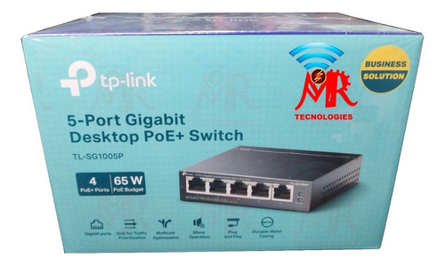 Switch Gigabit De 5 Puertos Con 4 Puertos Poe+ Tl-sg1005p