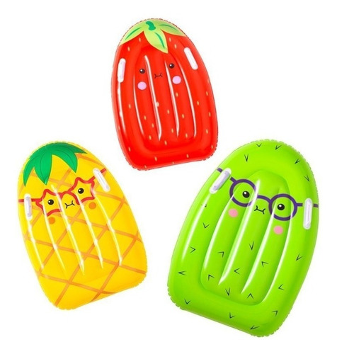 Imagen 2 de 5 de Tabla Surf Inflable Flotador Fruta Infantil Bestway 42049