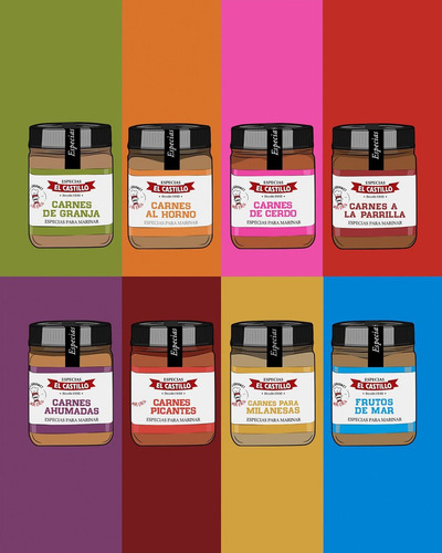 Sazon Adobo Especias Marinar Milanesas El Castillo X125gr