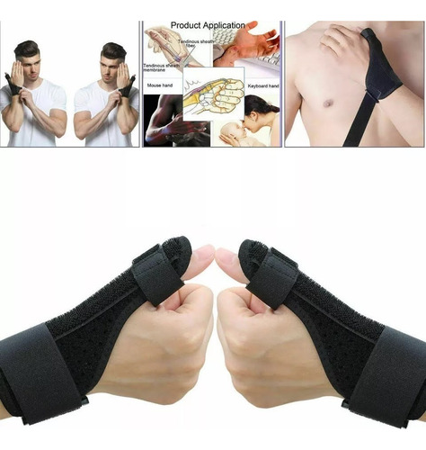Pack X2 Muñequera Inmovilizador Dedo Pulgar Soporte Ferula